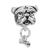 Pulseira Panjia prateada galvanizada com contas soltas, pingente de cristal para DIY, acessórios de joalheria, fornecimento de fábrica, atacado