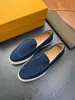 Novos Mocassins Masculinos de Couro Genuíno para Primavera, Sapatos Planos Slip-On de Camurça Fashion, Sapatos Masculinos Versáteis Tendência Tamanho Grande