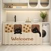 Lavabo Mueble de Baño Cortina de Sombra Armario de Almacenamiento Miscelánea Sombra Cortina Fea Animal Lindo Estante de Almacenamiento de Cocina Cortina Antipolvo