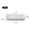 Bandeja gruesa negra para carne de cerdo, charola de plástico, charola para carne fresca en vitrina refrigerada, charola para alimentos frescos, refrigerados y cocidos de supermercado.