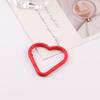 Mosquetón de Resorte de Corazón Pintado de Colores DIY Hecho a Mano Casero Hebilla para Equipaje Llavero Material para Joyería Accesorios