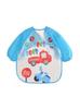 PEVA Bebé Estampado Anti-Vestido Monos de Dibujos Animados para Niños Ropa de Arroz de Manga Larga Lavable para Bebé Bolsillo Babero Ropa para Pintar