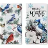 Paños de cocina navideños más vendidos transfronterizos, manteles estampados de temática navideña invernal y toallas festivas, todos personalizables