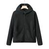 Estilo Japonés 2025 Otoño e Invierno Nueva Chaqueta Gruesa con Capucha de Forro Polar Básica Casual Versátil Abrigo Corto