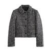 Ropa de mujer al por mayor transfronteriza Francesa nuevo temperamento Joker estilo Chanel textura de lentejuelas chaqueta chaqueta 1689299