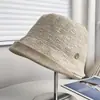 Nueva colección de otoño: sombrero de pescador texturizado de color mixto elegante para mujer, adecuado para vacaciones y uso casual, sombrero de sol versátil y que estiliza el rostro