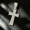 Europeo y Americano Más Vendido Aleación Incrustada de Diamantes Cruz Cadena Cubana Personalizada para Hombre Tendencia Hip-Hop Colgante Collar Joyería al por Mayor