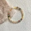 Pulsera de Ojo de Gato, Perla y Concha de Coco Estilo Étnico para Mujer, Estilo Retro de Nicho, Pulsera de Regalo