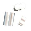 Hebilla de aluminio de 8 palabras con cuerda elástica, directa de fábrica, cable de acero, hebilla de aluminio, clip de cinta, hebilla de aluminio plana, hebilla de aluminio engrosada tipo O.