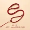 Cordón para colgante de jade tejido a mano, cadena de collar para hombres y mujeres, amuleto de jade, colgante de Buda de jadeíta, cordón para colgar amarillo, rojo, negro