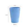 Taza de Paja de Trigo Más Vendida Transfronteriza, Taza Simple con Patrón Digital para el Hogar, Taza de Plástico Grande para el Hogar, Taza para Cepillarse los Dientes para Dormitorio
