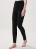 Leggings de punto de cintura alta para mujer, cálidos para otoño e invierno, 100% cachemira pura, corte ajustado, elásticos y pantalones interiores elásticos