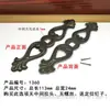 Acessórios de Puxador de Porta de Armário Antigo Buraco Único Estilo Chinês Vintage Madeira Sólida Armário Longo Vertical Acabamento Puxador de Gaveta de Móveis de Metal