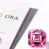 Pedra Solta de Moissanita Colorida Corte Asscher Cor D Formato Irregular Roxo Imperador Fanta Azul Marinho Moissanita VVS Atacado de Fábrica