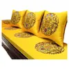 Almofada de sofá em mogno estilo chinês, nova almofada de móveis de madeira maciça de alta qualidade estilo chinês novo, conjunto de almofadas de cinco peças para cama Luo Han, almofada de assento personalizada
