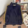 Suéter Cárdigan Deportivo de Marca Moderna Retro de Estilo Americano para Hombre y Mujer Oversize Color Sólido para Pareja Chaqueta de Cuello Vertical