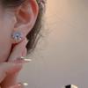 Mini Pendientes Azules de Ojo de Gato Frescos y Lindos con Lazo para Mujer 2025 Nuevo Estilo Caliente de Moda y los Más Fáciles de Combinar Accesorios para Orejas