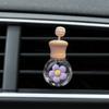 Frasco de Perfume para Carro Pequena Flor Saída de Ar Fragrância Óleo Essencial Frasco Vazio Recarregável Volátil Desenho Animado Fofo Frasco Vazio para Purificador de Ar de Carro