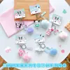 Série Família Sanrio Original Plano de Inverno Hello Kitty Kuromi Cinnamoroll Brinquedo de Pelúcia Pingente Atacado