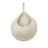Bolsa de Rede de Corda de Algodão Transfronteiriça em Forma de Gota de Água Tecida à Mão Pendurável para Armazenamento Rede para Frutas de Corda de Cânhamo para Cozinha Bolso de Parede Pendurável