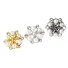 Botones de racimo floral de perlas y pedrería cosidos a mano de lujo, botones de aleación electrochapada, disponibles en múltiples colores, adecuados para accesorios de vestidos estilo Chanel