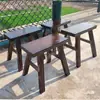Taburete pequeño de madera maciza en color retro sin instalación, taburete pequeño para el hogar, taburete bajo, resistente y duradero, taburete de baile, taburete para adultos