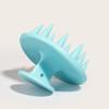 Cepillo de silicona para masaje de cabeza, champú suave para el cuidado del cabello, cepillo de masaje para el cuero cabelludo, cepillo para rascar y picazón.