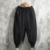 Pantalones Casuales de Verano para Hombre, Pantalones Harem de Zanahoria de Algodón y Lino de Pierna Ancha, Pantalones Linterna Cónicos de Corte Holgado de Moda para Hombre