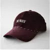 Boné de Baseball com Bordado de Letras em Corduroy e Corda Unissex Moda de Nicho Tendência Versátil Casual Boné Bico de Pato