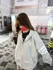 Cárdigan con capucha de tres rayas, simple y elegante, unisex, colección de otoño, corte holgado, sudadera con cremallera, prenda exterior casual para estudiantes