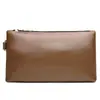 Nova Bolsa de Celular Fashion, Porta-Moedas Multifuncional, Fones de Ouvido, Batom, Necessaire, Versão Ampliada, Bolsa de Armazenamento de Mão, Couro Genuíno