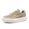 Zapatillas de Moda Minimalista de Verano para Hombre, de Caña Baja con Cordones, Zapatos Casuales de Tendencia Color-Block Estilo Coreano para Estudiantes