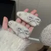 Grampo de Cabelo Doce de Pelúcia Brilhante com Zircônia para Outono e Inverno, Presilha Lateral Feminina e Elegante, Luxo Acessível e Sensação de Alto Padrão 2026 Estilo Quente para Cabeça