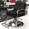 Nuevo Modelo de Silla de Peluquería Reclinable para Corte de Cabello y Afeitado, Asiento Engrosado, Giratoria y de Altura Ajustable, Acero Inoxidable, para Peluquería y Tintes