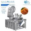Panela de pipoca americana redonda máquina de pipoca automática a gás hidráulica equipamento de máquina de pipoca de milho contínua