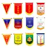 Guau Bandera de Intercambio de Fútbol Personalizada Bandera Pequeña Conmemorativa Escolar Bandera Roja Flotante Borla Bandera Colgante de Equipo de Fútbol de Club
