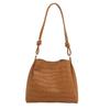 Bolsa Tote Retro de Gran Capacidad para Mujer 2025 Verano Nuevo Estilo Simple Patrón de Piedra Estilo Coreano Nicho Bolso de Hombro Bajo el Brazo