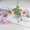 Flores artificiales de amapola flocadas de Yu Meiren, flores artificiales para bodas, decoración del hogar, flores artificiales frescas, flores al por mayor