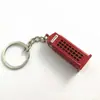 Al por mayor colgante creativo tridimensional regalo conmemorativo de turismo británico buzón rojo cabina telefónica autobús de dos pisos llavero