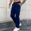 2026 Amazon Verano para Hombre Estilo Callejero Americano Versátil Múltiples Bolsillos Pantalones Casuales de Moda Sueltos Pantalones Cargo En Stock