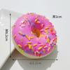 PU simulação donut squishy slow rebound bolo comida brinquedo pão crianças adesivos de geladeira pequeno pingente ornamentos