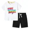 Camiseta para Niños 2026 Verano Nuevo Comercio Exterior Ropa para Niños Ins Estilo Coreano Algodón Manga Corta y Pantalones Cortos para Niños Conjunto de Dos Piezas