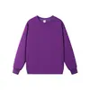 Sudadera Pesada de Cuello Redondo Talla Europea 320g Transfronteriza para Hombres y Mujeres, Hombro Caído Ajuste Holgado Color Sólido Estilo Básico Top de Manga Larga para Parejas