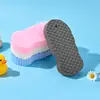 Esponja de Banho Infantil com Padrão de Escama de Peixe 3D, Várias Cores Disponíveis, Fornecida Diretamente pelo Fabricante em Atacado