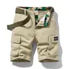 Pantalones de Trabajo Estampados para Hombre Pantalones Finos de Algodón Lavado Shorts Ajustados para Exterior Casual