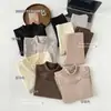 Top térmico de encaje patchwork de cuello alto para mujer, otoño e invierno, antibacteriano, forro polar cálido, corte ajustado, capa base de manga larga