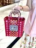 Comércio Exterior Elefante Tailandês Celebridade da Internet Cesta de Legumes Artesanal Grande Capacidade Bolsa de Mão Bolsa Grande Sacola de Compras