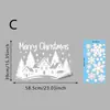 Pegatinas de ventana de Navidad Papá Noel Cascanueces pegatinas electrostáticas para vidrio copos de nieve de dibujos animados decoraciones navideñas para ventanas al por mayor