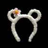 Diadema para el cabello 13 cm soporte de orejas de conejo no luminosa puesto de lugar escénico puesto callejero mercado nocturno superventas hombres y mujeres, viejos y jóvenes orejas de oso