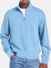 Nuevos Productos de Otoño de Amazon Tops Casuales de Manga Larga con Cierre para Hombre Ropa Deportiva Moda Polo Slim de Otoño